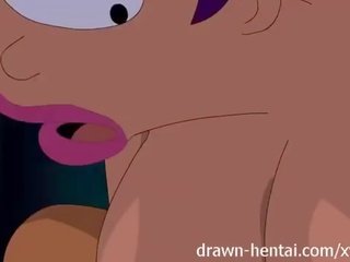 Futurama hentai - zapp pole for turanga prawan