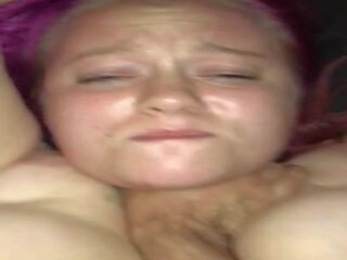 Sub c25w being choked while tangan cuffed and fucked to orgasme